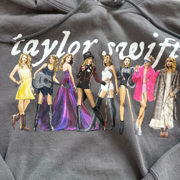 Taylor Swift The Eras Tour Folklore Album Hoodie Sweatshirt Grey Size XXL - Picture 2 of 5